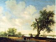 RUYSDAEL, Salomon van Landscape (detail) f oil on canvas